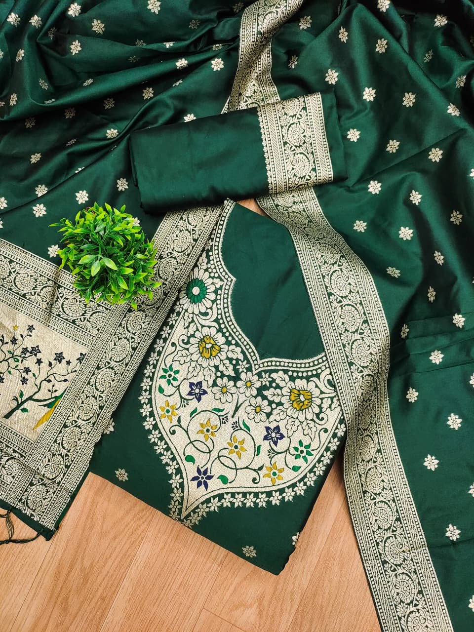 Premium Royal Paithani Dress Material Collection - Image 8