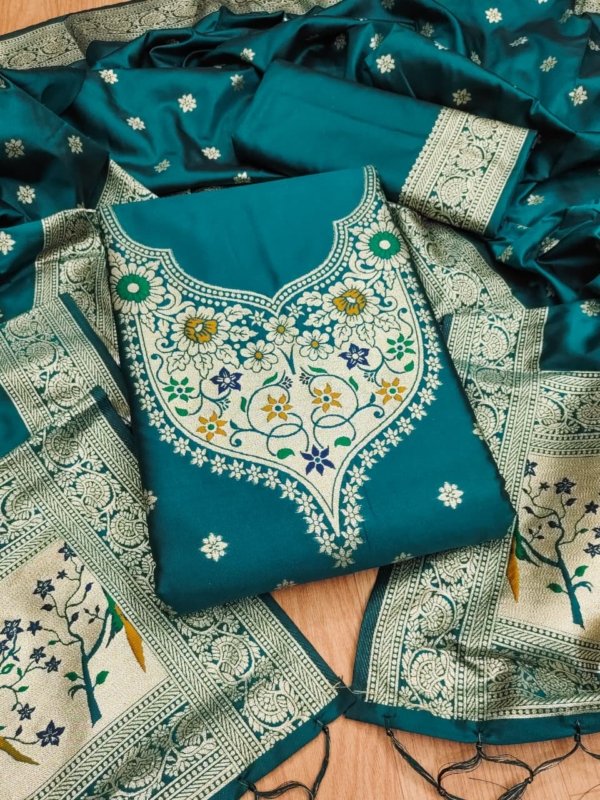 Premium Royal Paithani Dress Material Collection