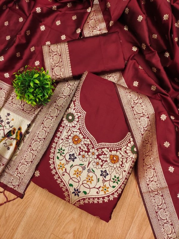 Premium Royal Paithani Dress Material Collection
