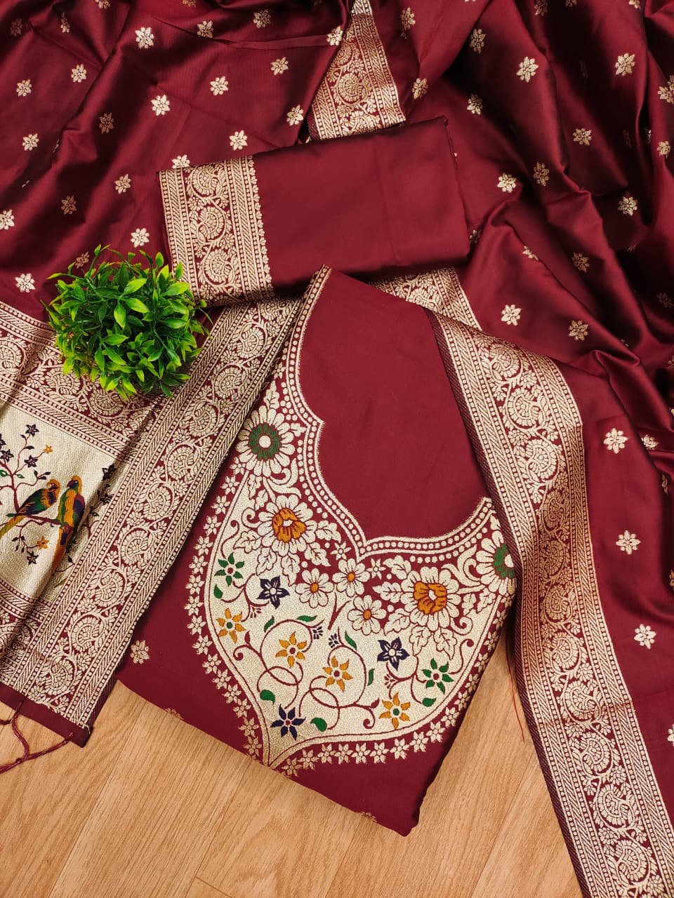 Premium Royal Paithani Dress Material Collection - Image 1