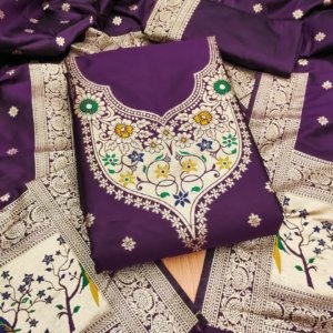 Premium Royal Paithani Dress Material Collection - Image 14