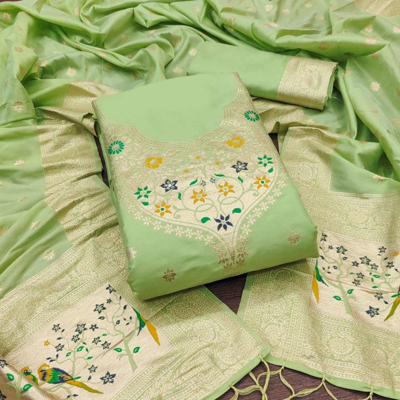 Premium Royal Paithani Dress Material Collection - Image 12