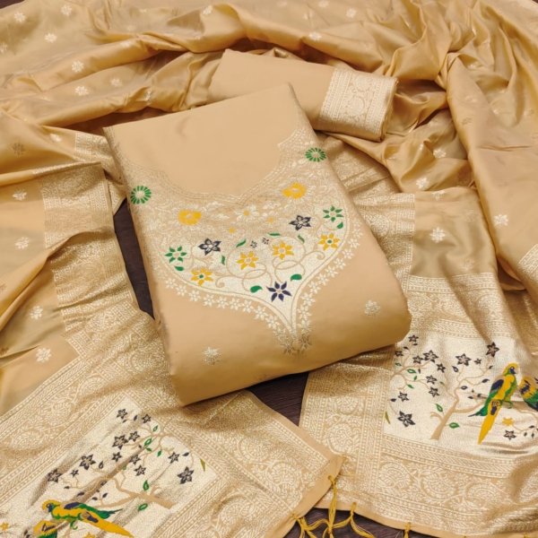 Premium Royal Paithani Dress Material Collection