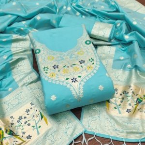 Premium Royal Paithani Dress Material Collection - Image 15