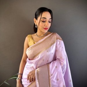 Premium Zari Paithani Lichi Silk Saree