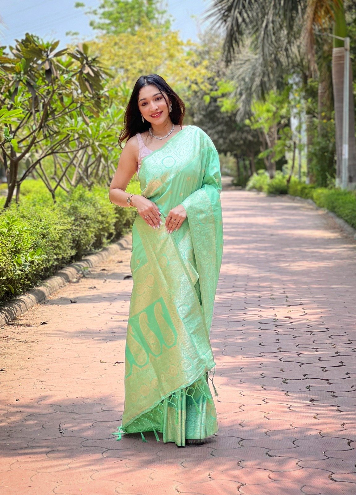 Zari Banarasi Silk Saree - Image 1