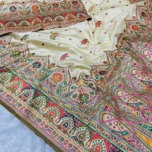 Meena Pashmina Silk Saree