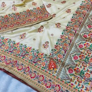 Meena Pashmina Silk Saree