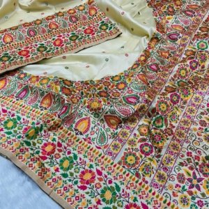 Meena Pashmina Silk Saree
