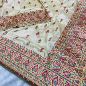 Meena Pashmina Silk Saree