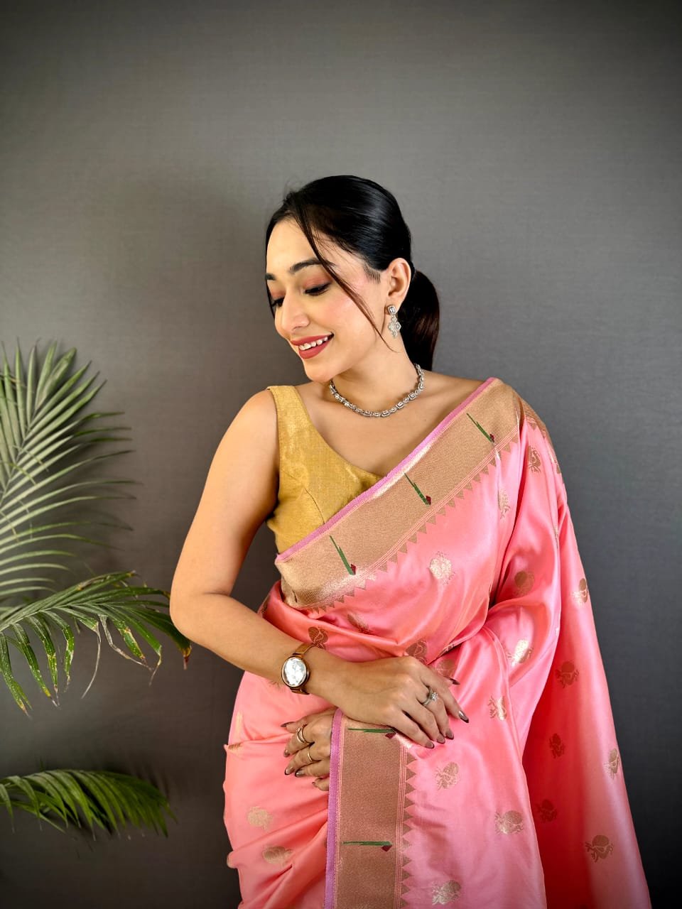 Royal Jalar Kanchipuram Silk Saree - Image 10