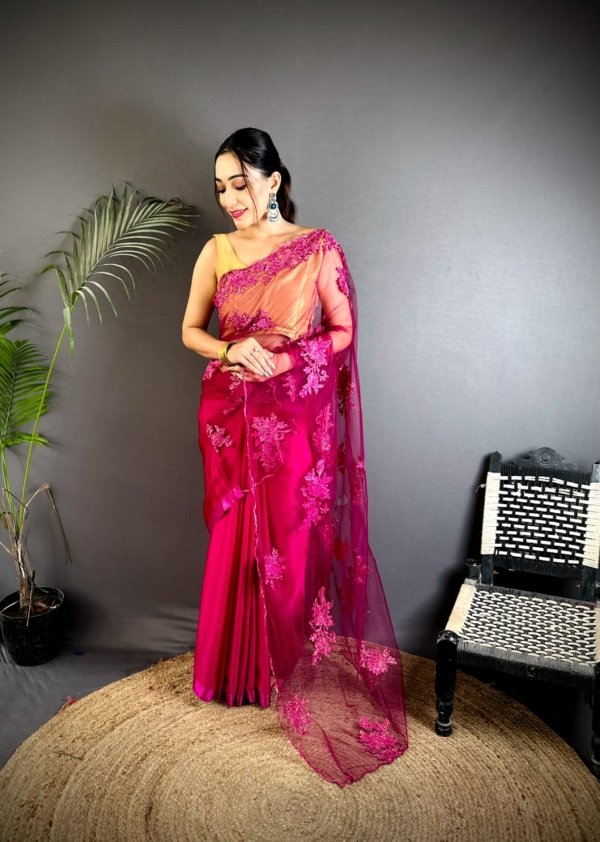 Velvet Glow Georgette Saree