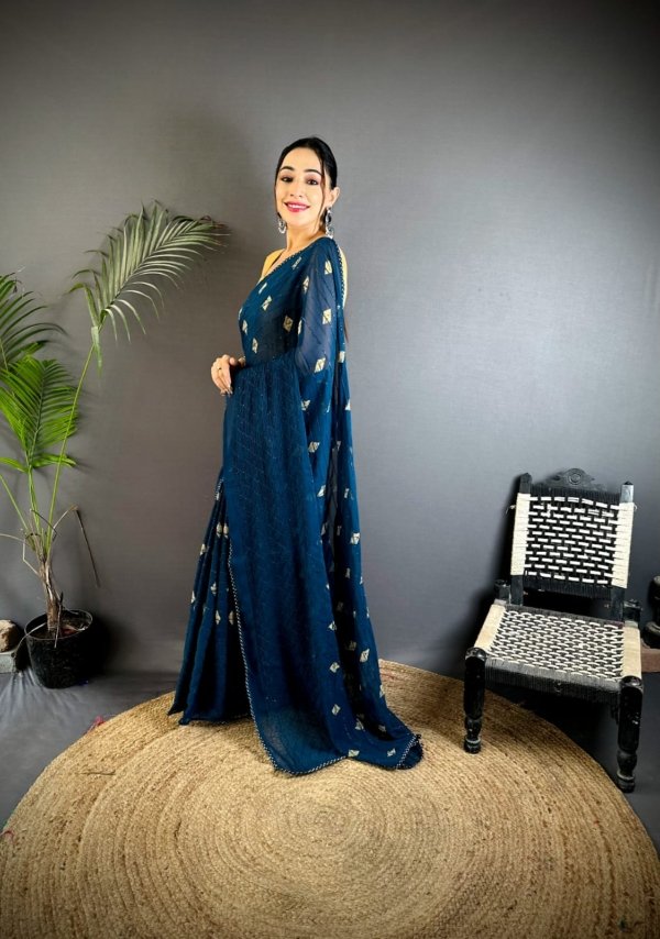 Velvet Glow Georgette Saree