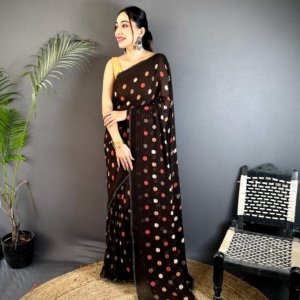 Velvet Glow Georgette Saree