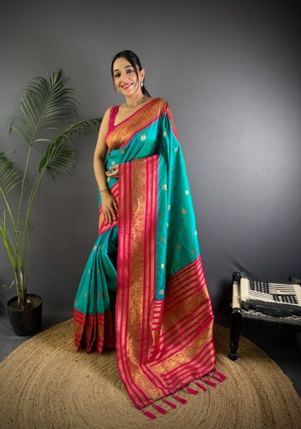 Two-Tone Narayan Soft Silk Saree