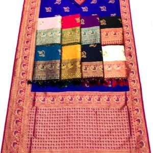 Royal Peacock Zari Banarasi Silk Saree