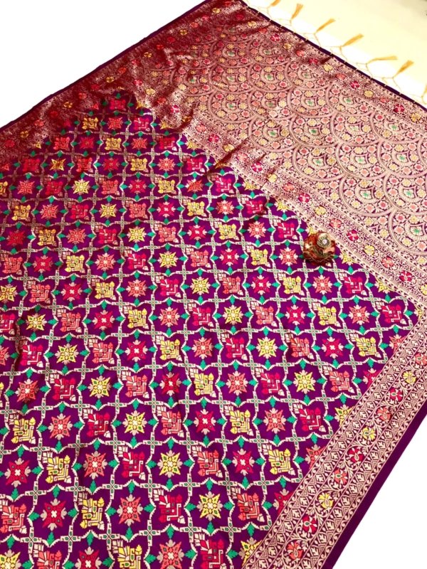 Royal Meena Banarasi Patola Saree