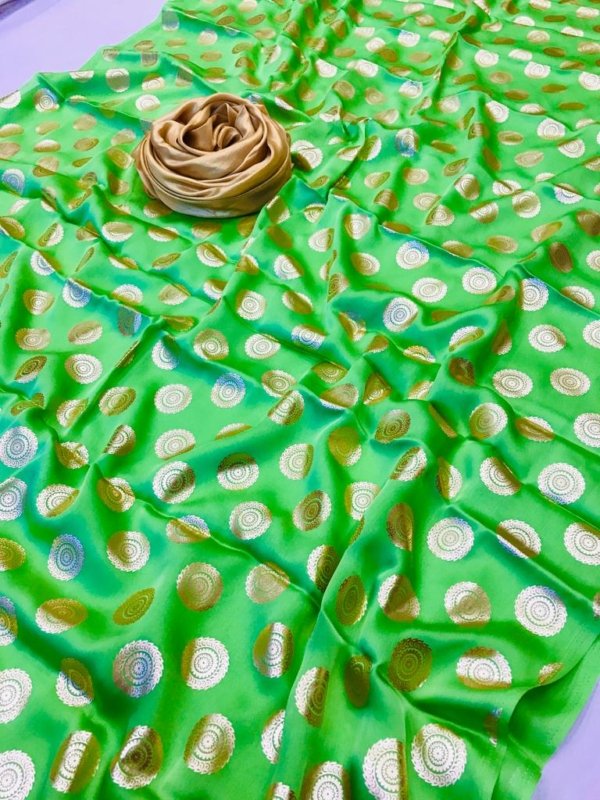 Imperial Floral Satin Silk Saree