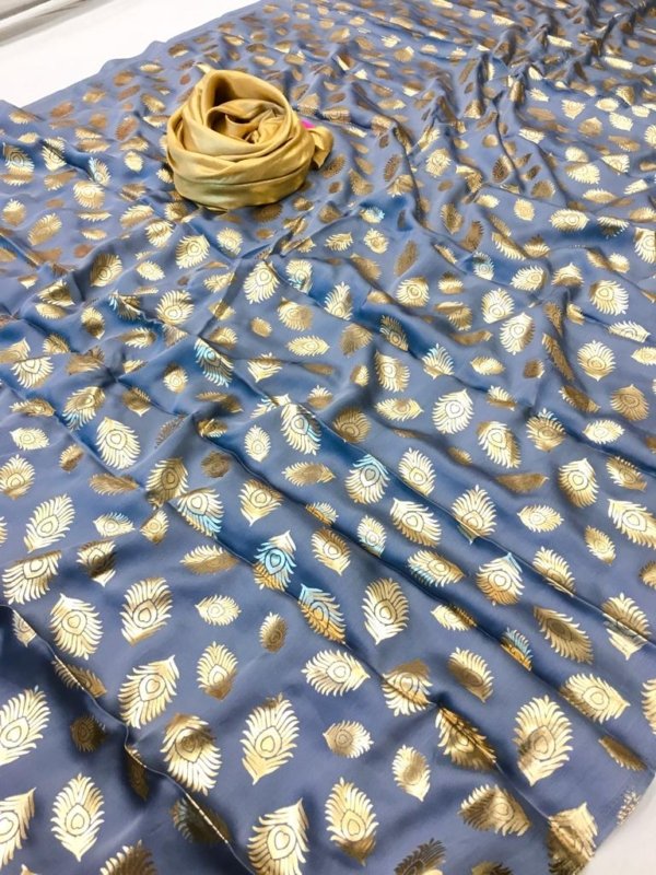 Imperial Floral Satin Silk Saree