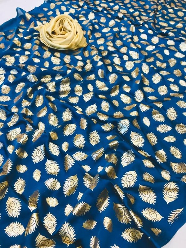 Imperial Floral Satin Silk Saree
