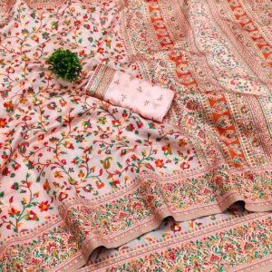 Meena Pashmina Silk Saree - Image 5