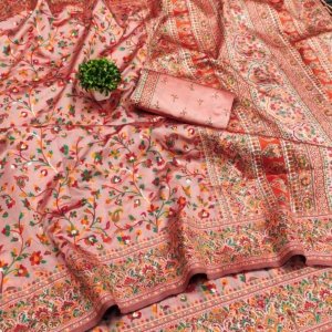 Meena Pashmina Silk Saree