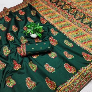 Royal Meena Pashmina Silk Saree - Image 7