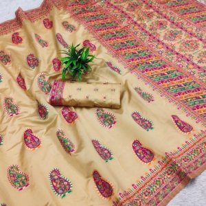 Royal Meena Pashmina Silk Saree - Image 5