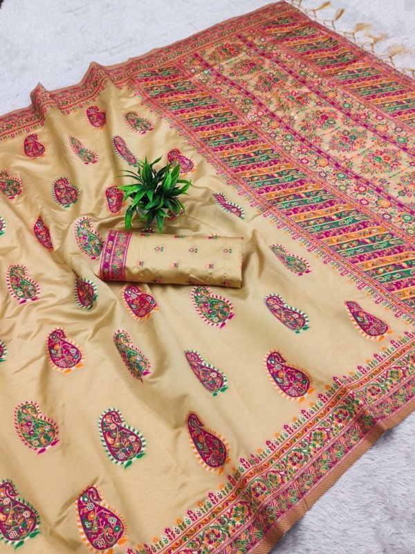Royal Meena Pashmina Silk Saree