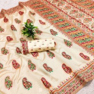 Royal Meena Pashmina Silk Saree - Image 6
