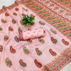 Royal Meena Pashmina Silk Saree - Image 11