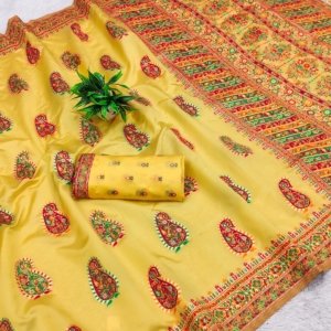 Royal Meena Pashmina Silk Saree - Image 12