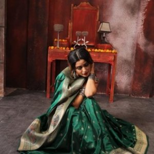 Mercury Royal Meenakari Silk Saree - Image 6