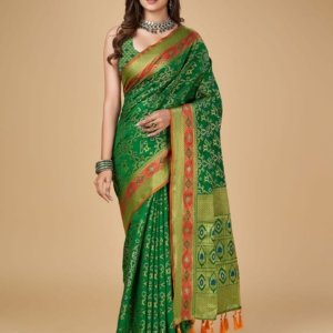 Meena Zari Patola Banarasi Silk Saree - Image 4