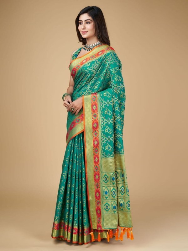 Meena Zari Patola Banarasi Silk Saree