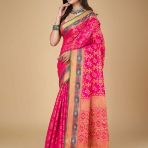 Meena Zari Patola Banarasi Silk Saree