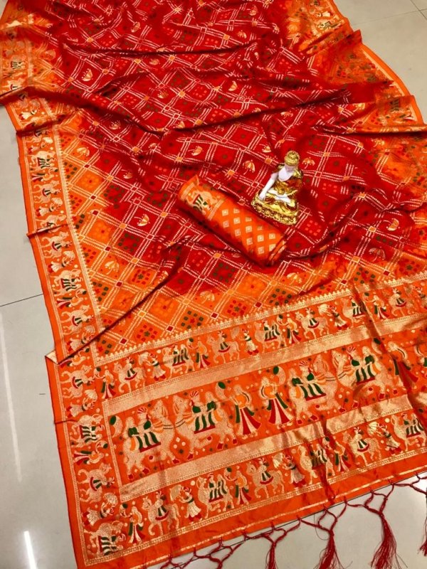Royal Patola Banarasi Silk Wedding Saree