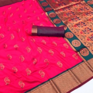 Royal Gold Zari Kanjivaram Silk Saree - Image 8