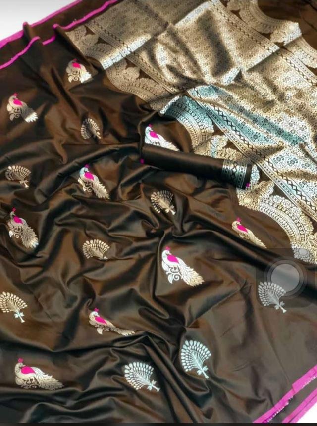 Royal Gold Zari Kanjivaram Silk Saree - Image 6