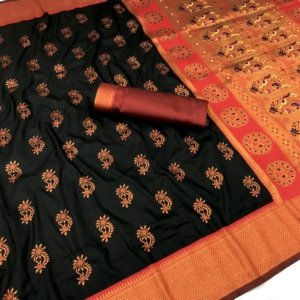 Royal Gold Zari Kanjivaram Silk Saree - Image 4