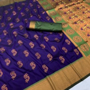 Royal Gold Zari Kanjivaram Silk Saree - Image 3
