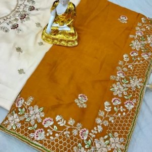 Carpe Designer Sequence Work Saree - Image 5