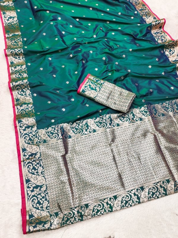 Timeless Gold Zari Banarasi Silk Saree