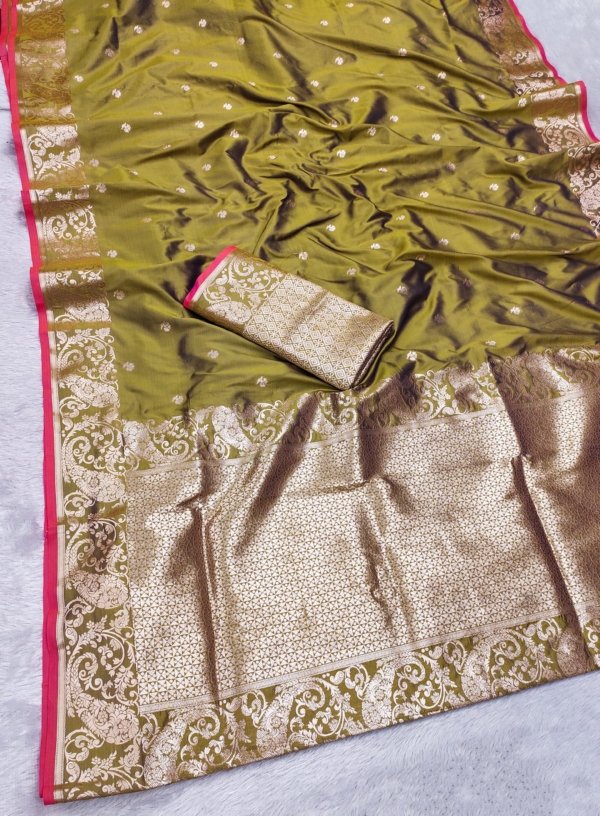 Timeless Gold Zari Banarasi Silk Saree