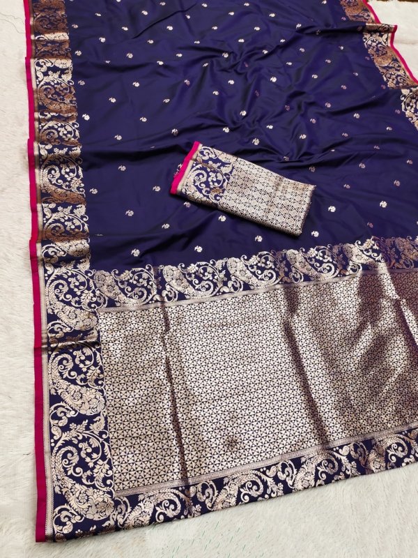 Timeless Gold Zari Banarasi Silk Saree
