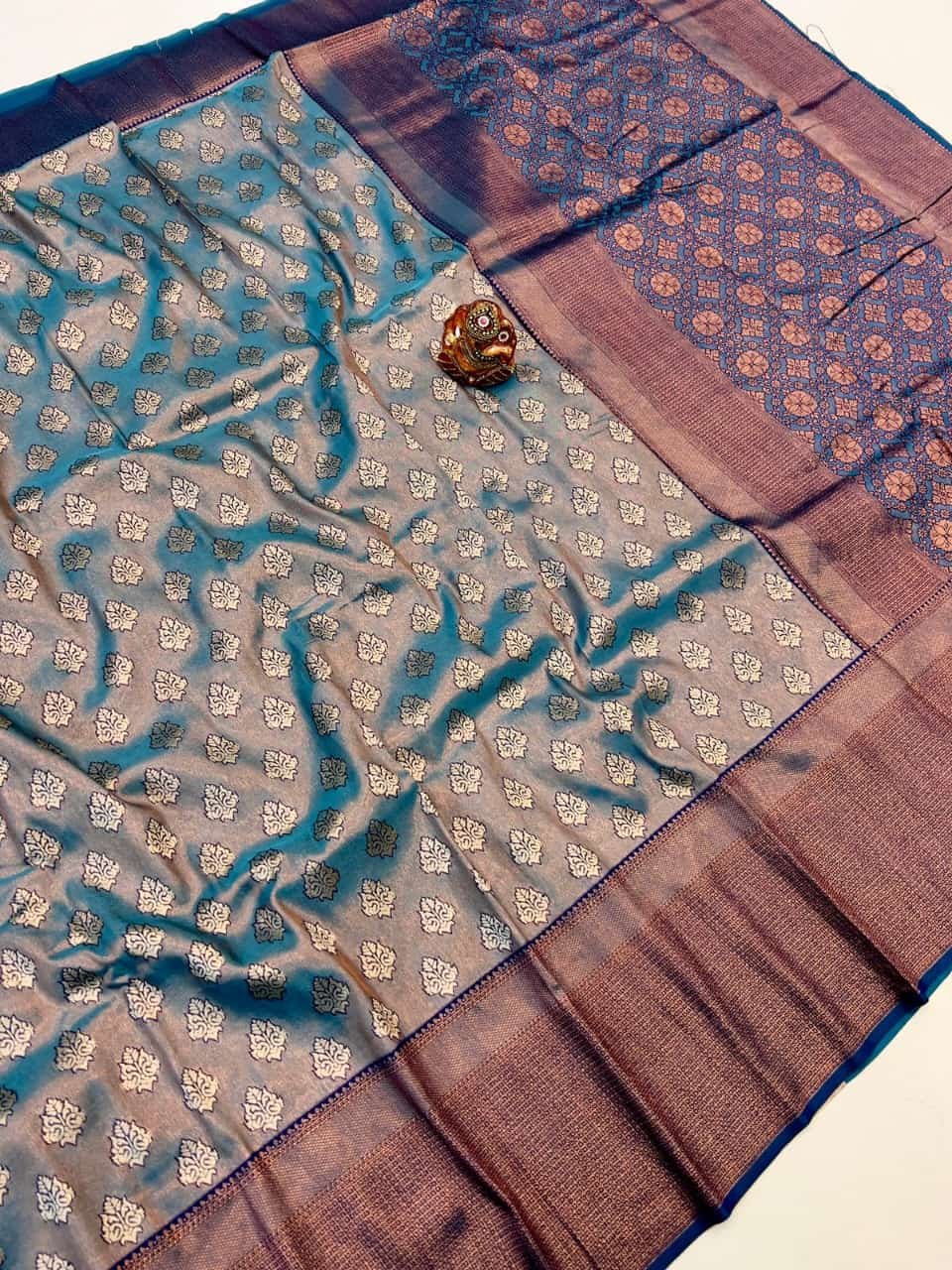 Royal Dharmavaram Silk Saree - Image 4