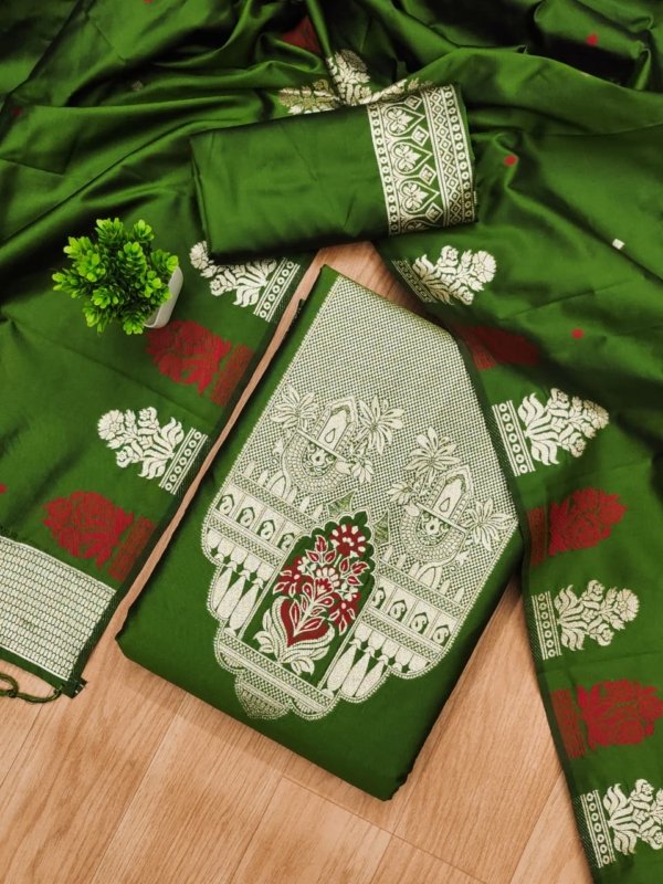 Royal Heritage Silk Unstitched Suit Se