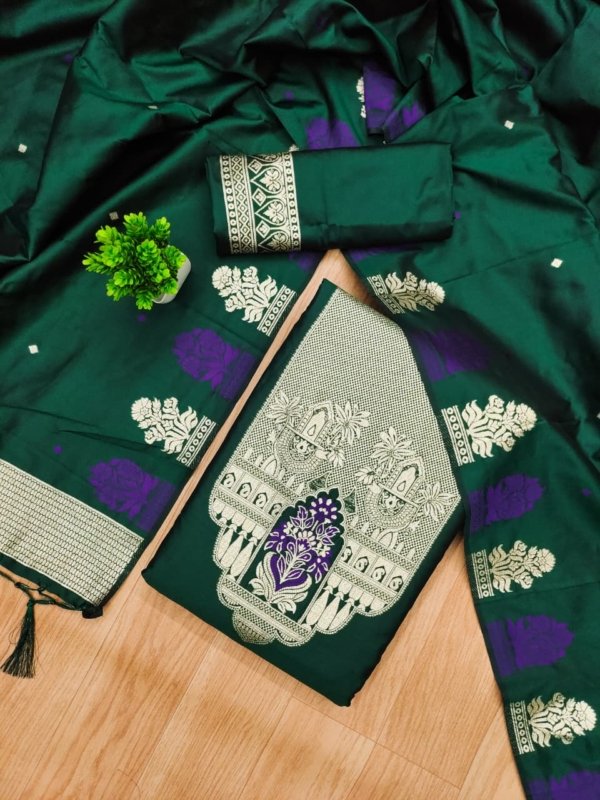 Royal Heritage Silk Unstitched Suit Se