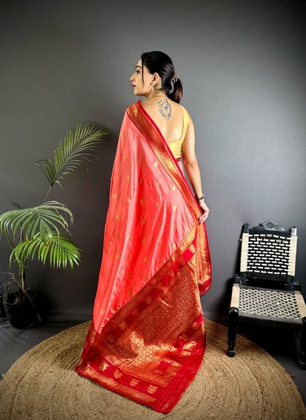 Dual Zari Banarasi Silk Saree