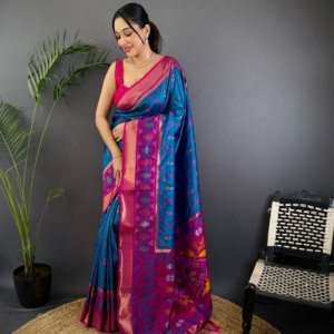 Target Ikkat Patola Soft Silk Saree - Image 2